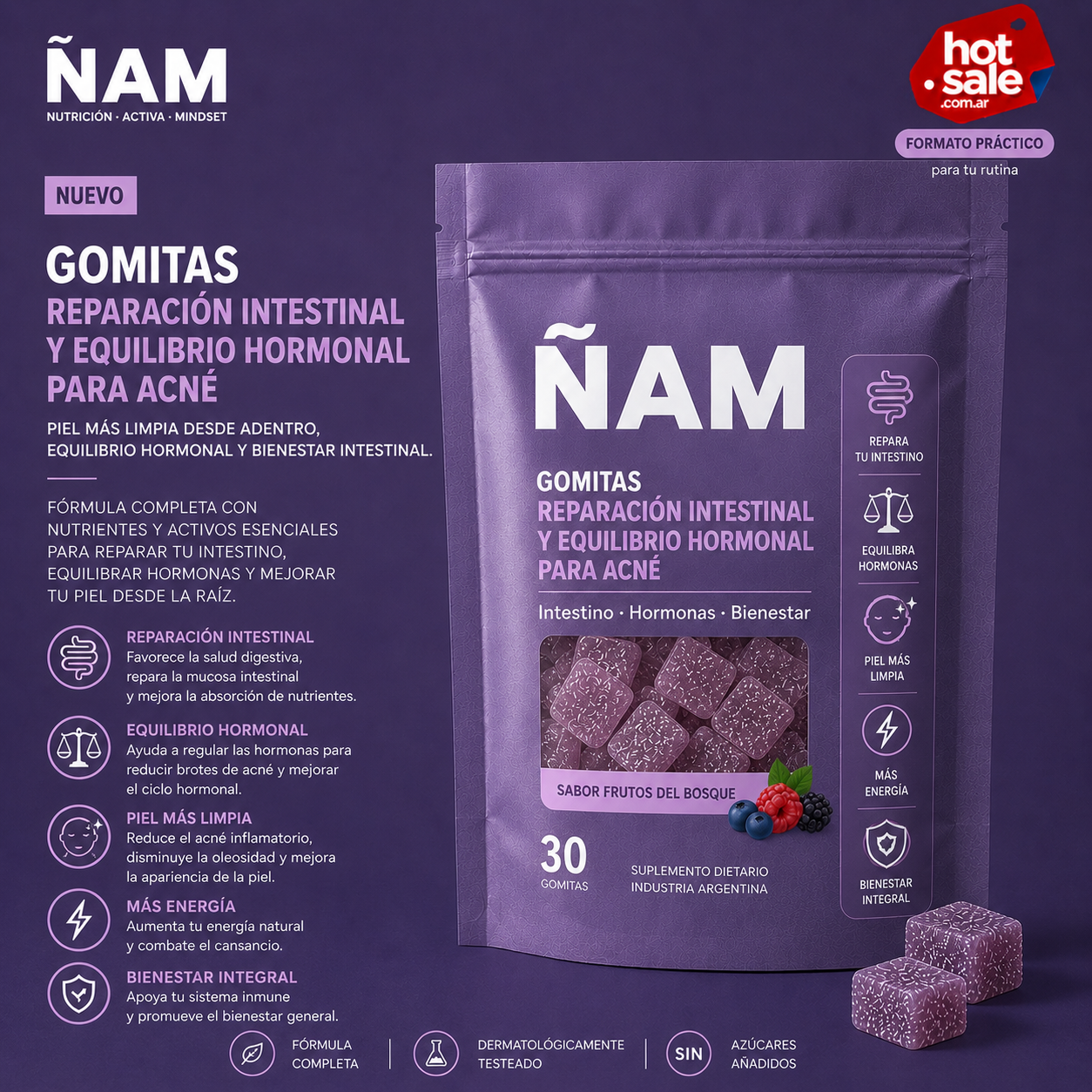Gomitas Reparaci&oacute;n Intestinal &Ntilde;AM